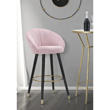 HOOKER BAR Praga Różowy 55 56 104 cm (Wysokość siedziska 80 cm)